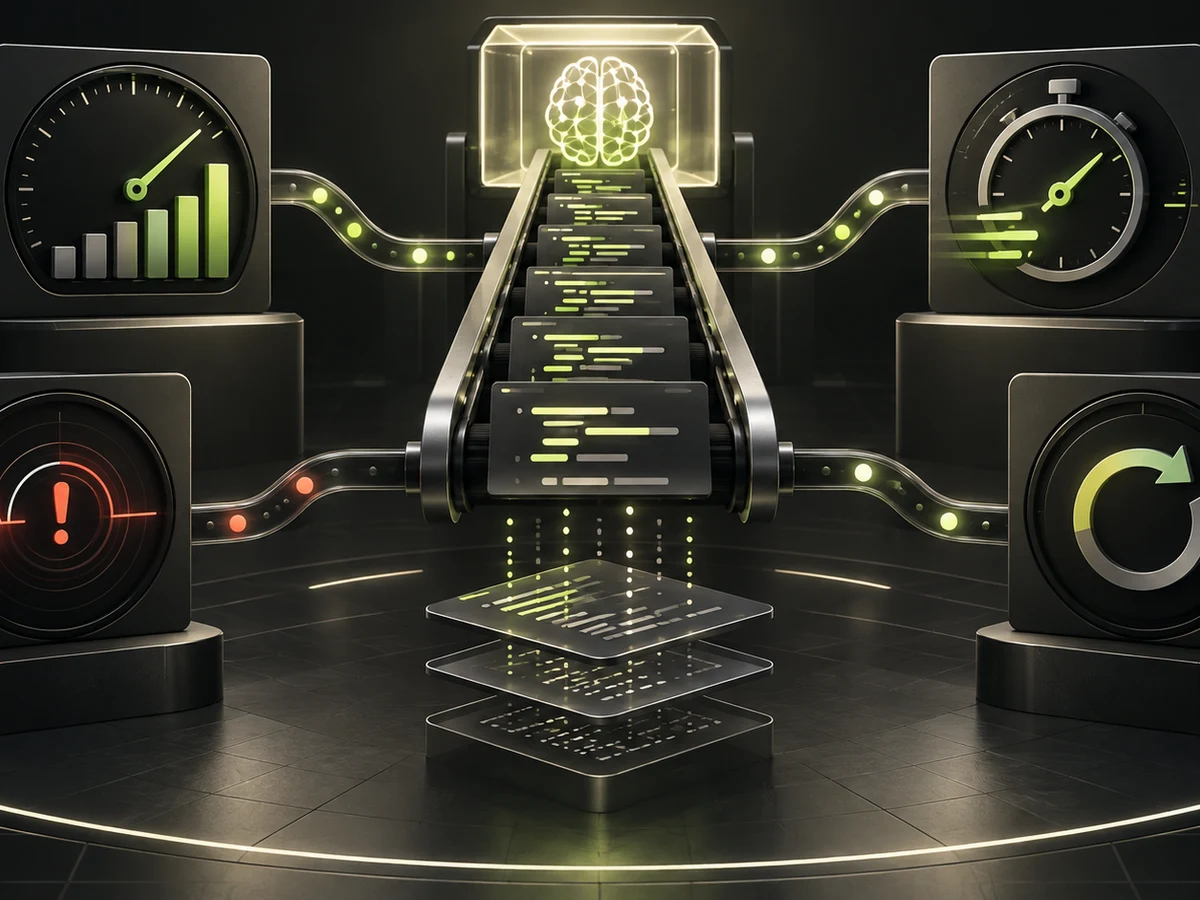 Four delivery instruments surrounding an AI-assisted software delivery pipeline
